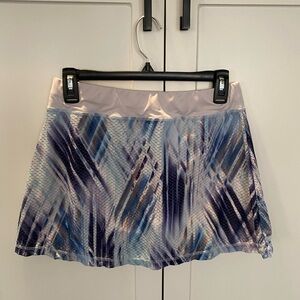 Sofibella Tennis Skirt Medium Navy and light Blue Print Used
